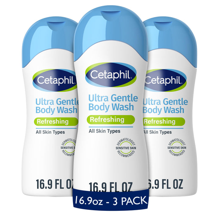 Cetaphil bottle front label showing product name and soothing benefits