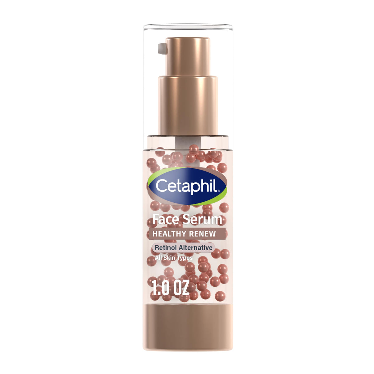 Cetaphil front packaging showing 1 oz serum, clear benefits for sensitive skin