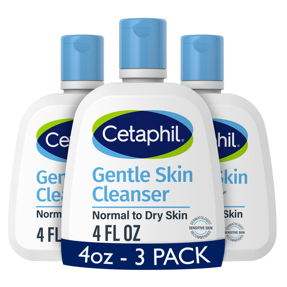 Cetaphil front packaging 4oz showing label and gentle cleanser benefit