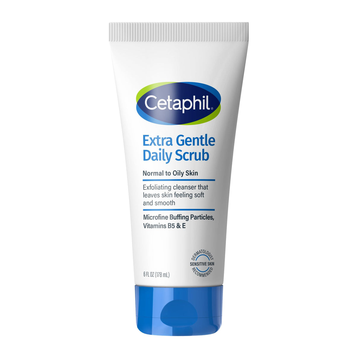 cetaphil front packaging showing product and calming design benefits sensitive skin