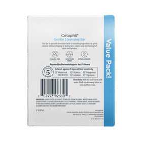 Three-count Cetaphil box displaying value pack for regular use