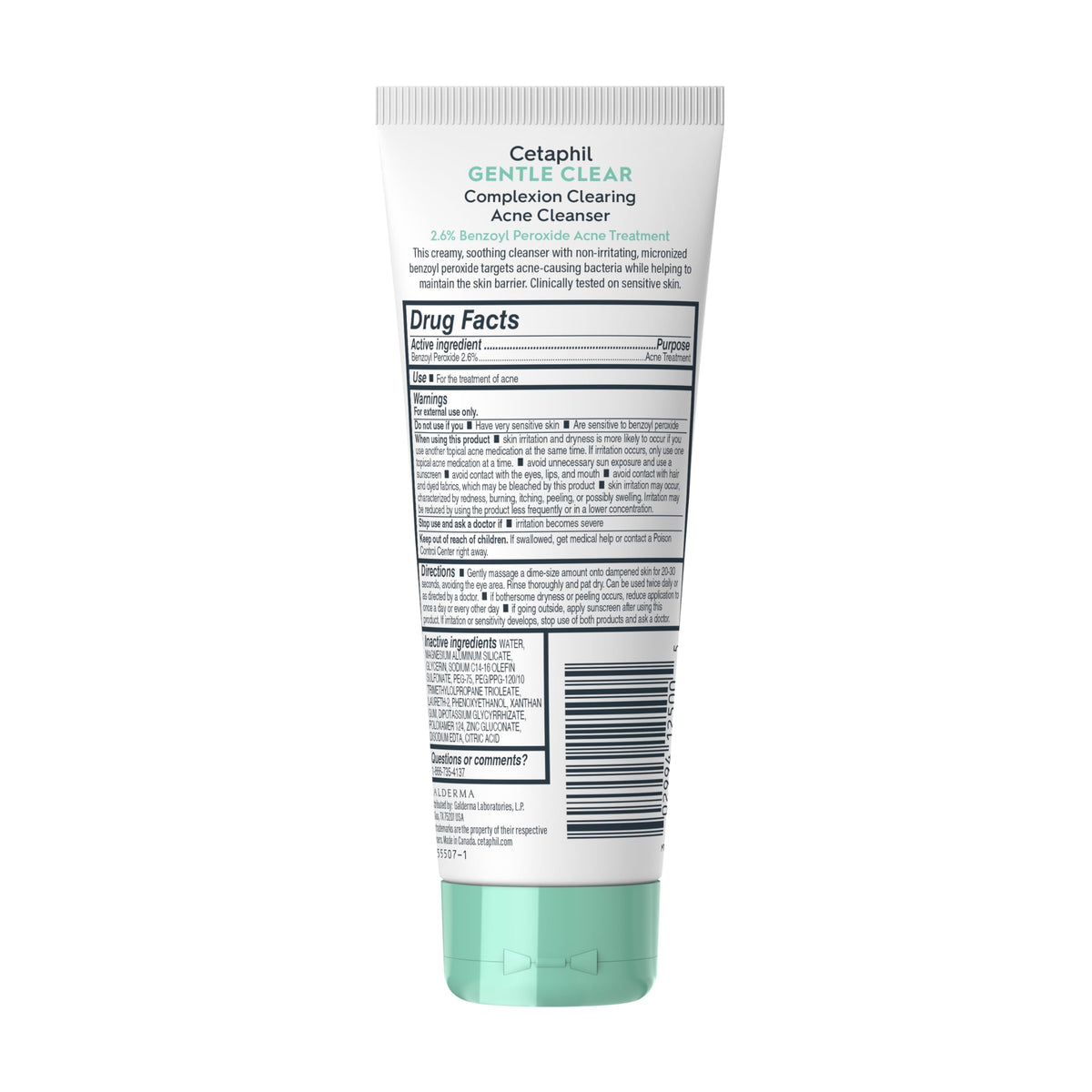 Cetaphil cap and opening close-up for hygienic dispensing