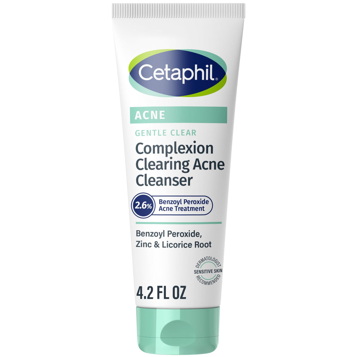 Cetaphil front packaging showing gentle clear cleanser benefits