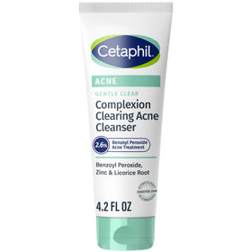 Cetaphil front packaging showing gentle clear cleanser benefits