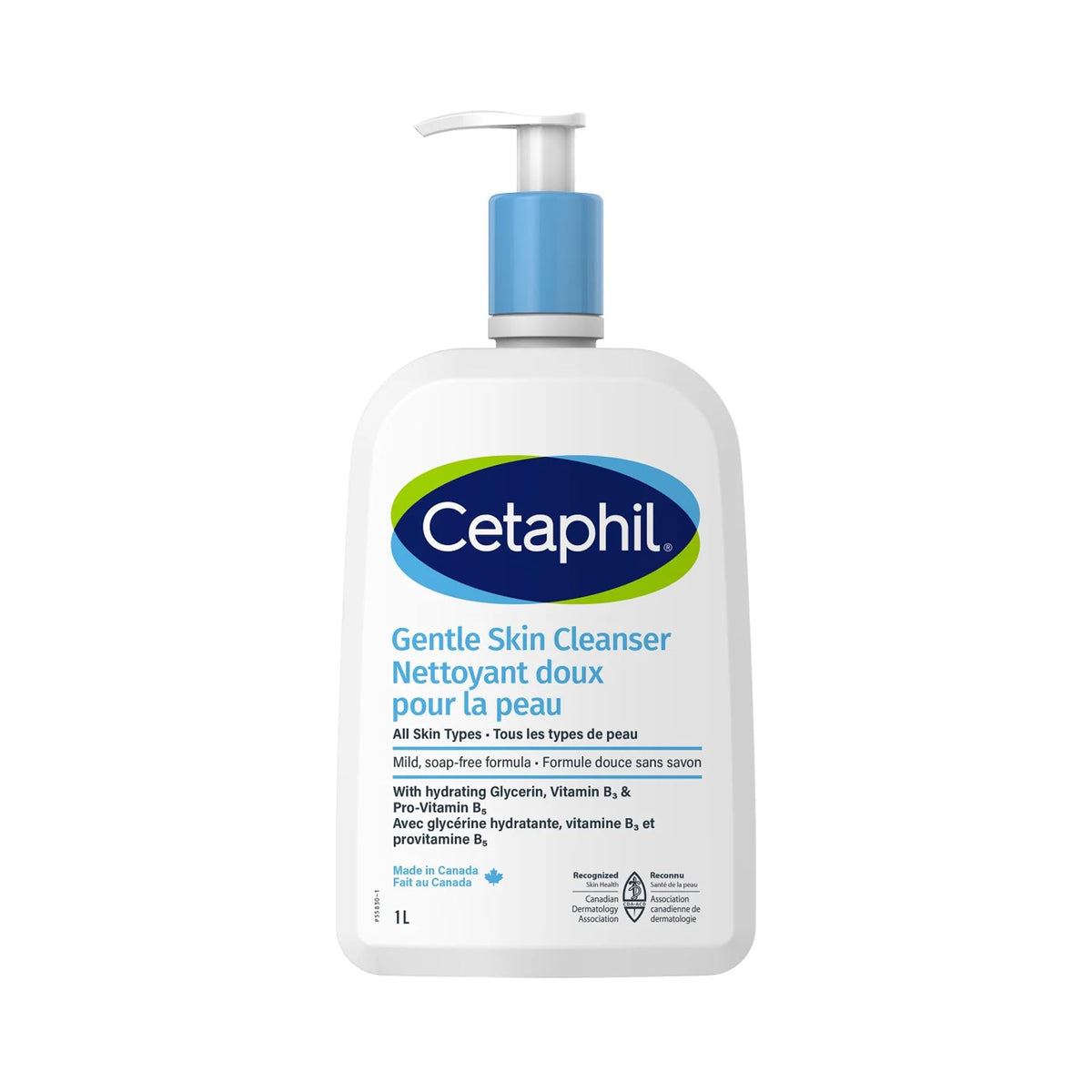 Cetaphil front bottle view showing label and size, highlighting gentle everyday cleansing