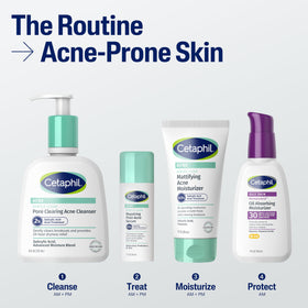 Cetaphil in-shower use with lather illustrating gentle daily cleansing