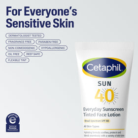 Cetaphil ingredient highlight with vitamin E and allantoin promoting soothing and defense