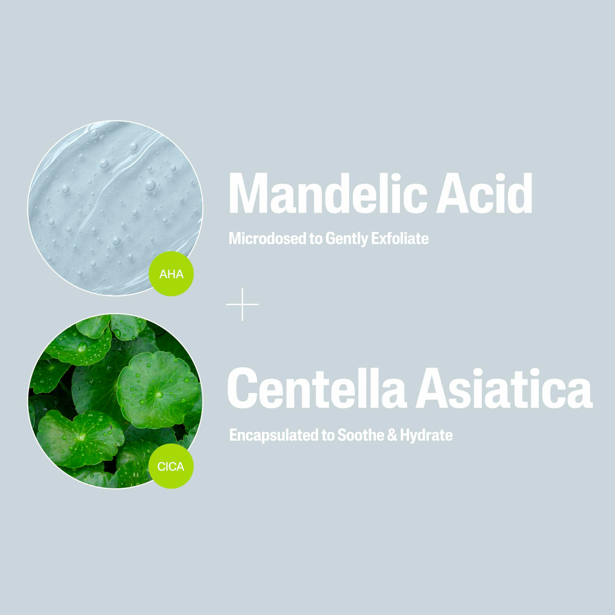 Cetaphil visual of mandelic acid representing gentle exfoliation benefit