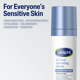 Cetaphil serum layered under moisturizer to boost hydration without pilling