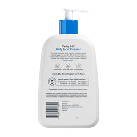 Cetaphil used during morning bathroom routine, simple gentle skincare benefit