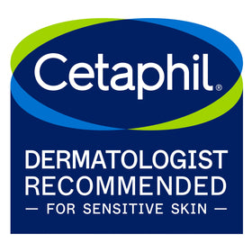 Cetaphil tube on bathroom shelf showing everyday routine and gentle care