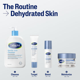 Cetaphil moisture barrier illustration showing strengthened skin barrier benefits