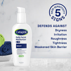 Cetaphil 3oz size next to common objects for scale and travel convenience