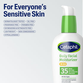 Cetaphil open cap with label details showing fragrance-free formulation