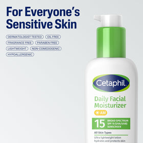 Cetaphil open cap and nozzle showing controlled dispensing benefit