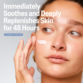Cetaphil dispensing cream from tube illustrating easy application