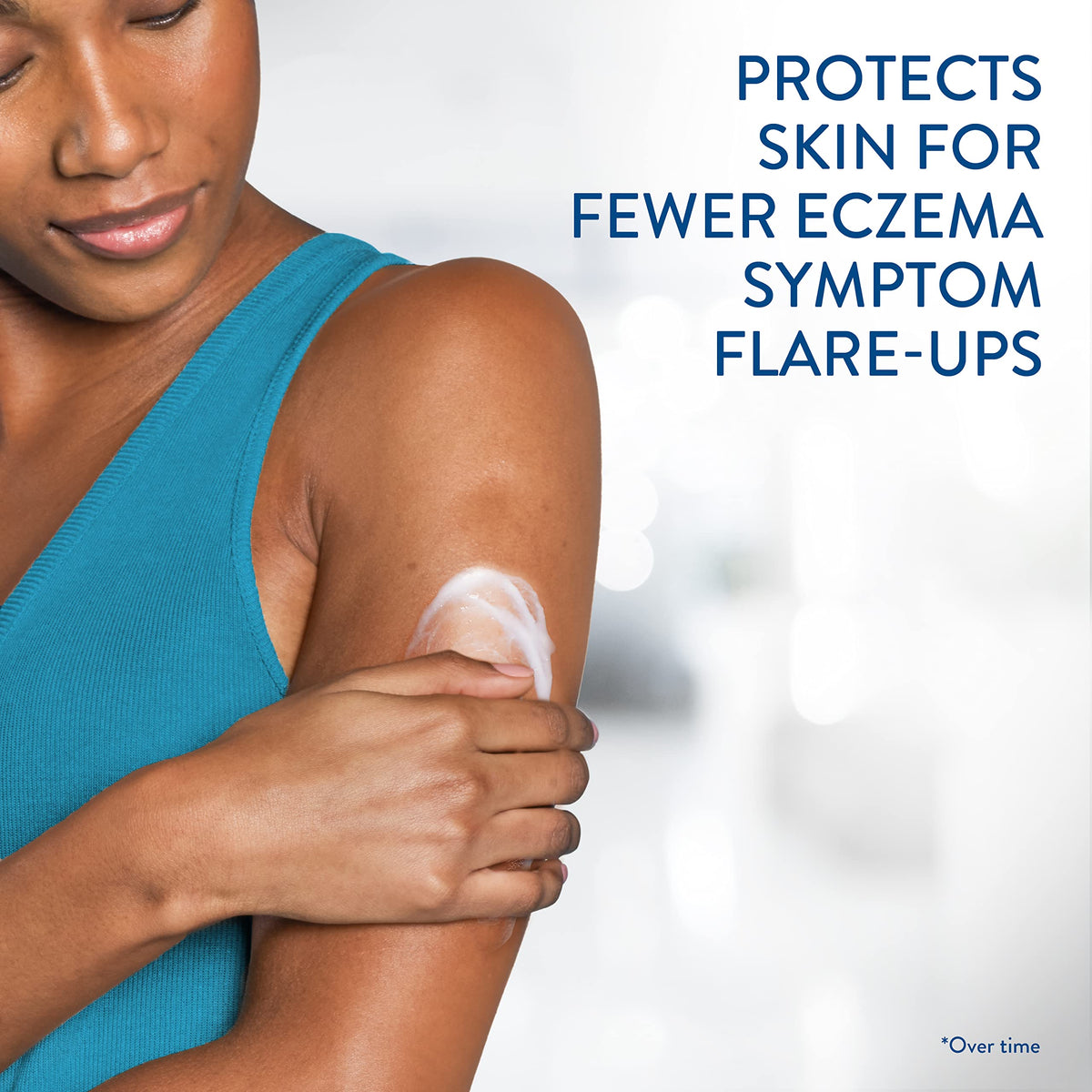 Cetaphil creamy texture close-up showing quick absorption benefit