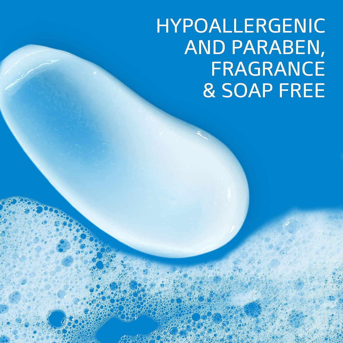 Cetaphil creamy texture close-up showing smooth lather for gentle cleansing