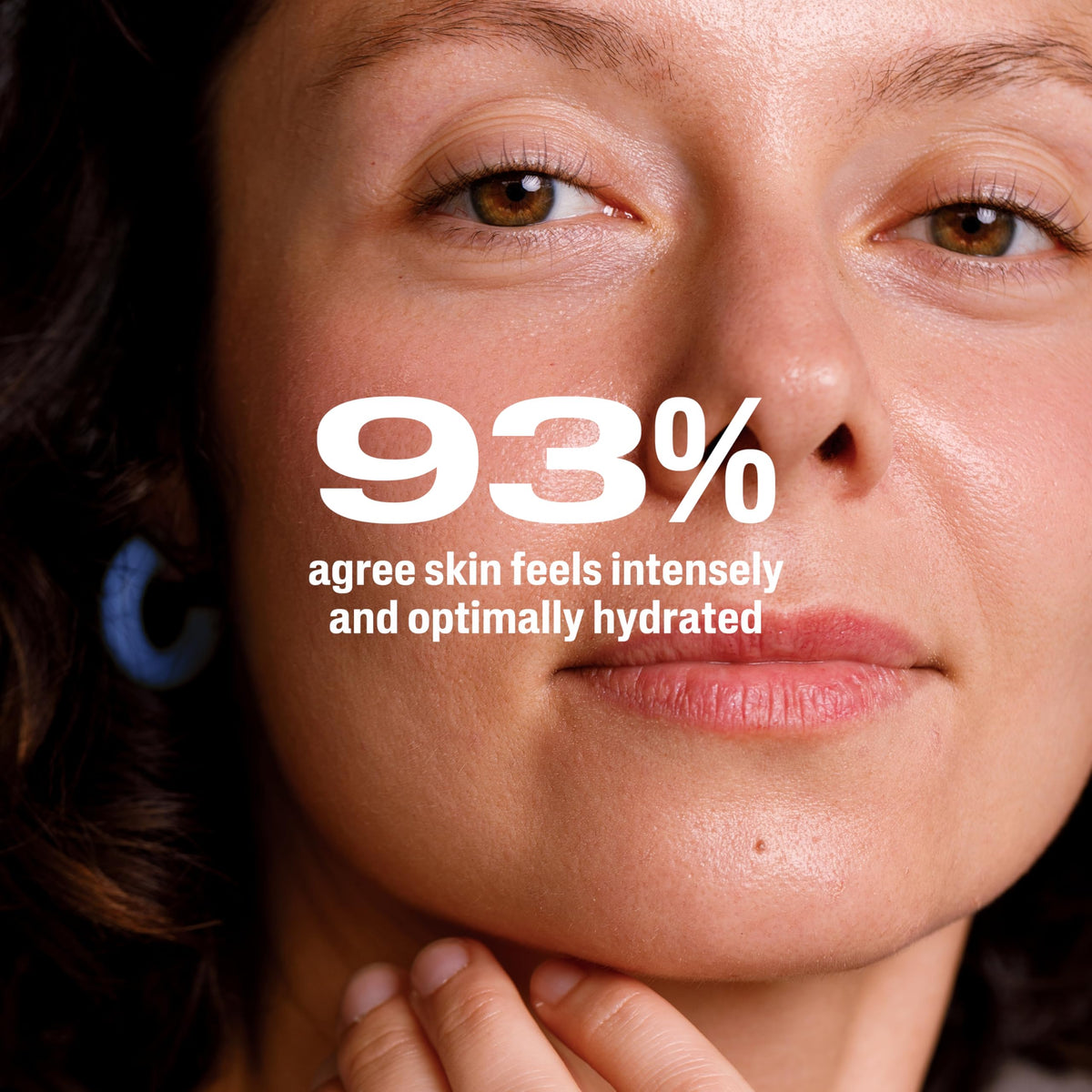 Cetaphil applying serum to cheek, demonstrating gentle feel and hydration