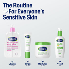 Cetaphil bottle in hand showing true 8 fl oz size and scale