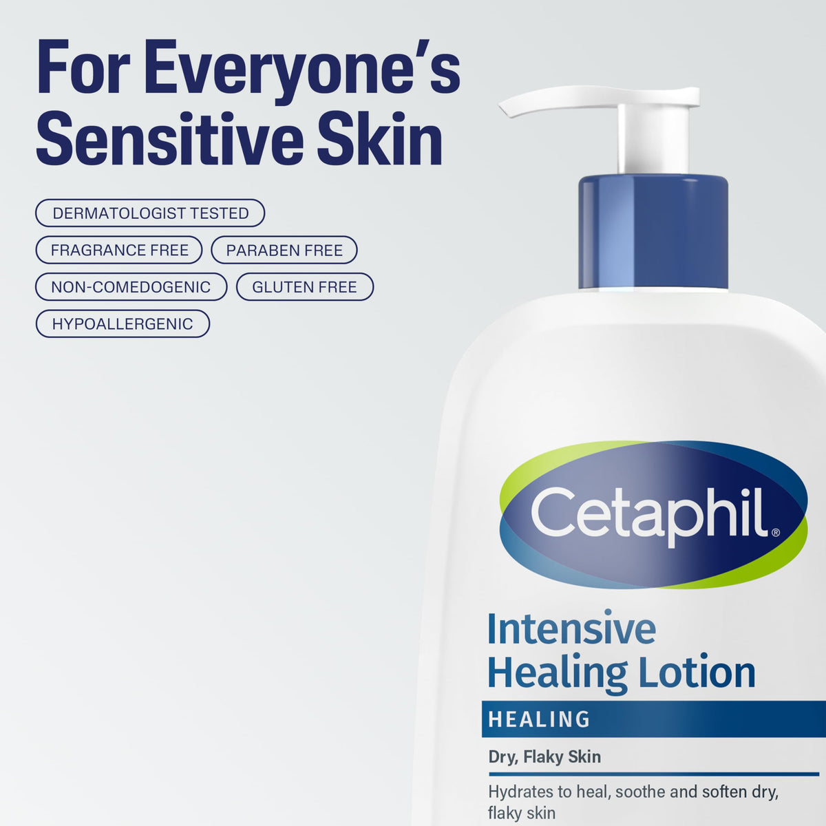 Cetaphil 16oz bottle held in hand showing true size and travel convenience