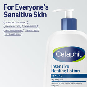 Cetaphil 16oz bottle held in hand showing true size and travel convenience