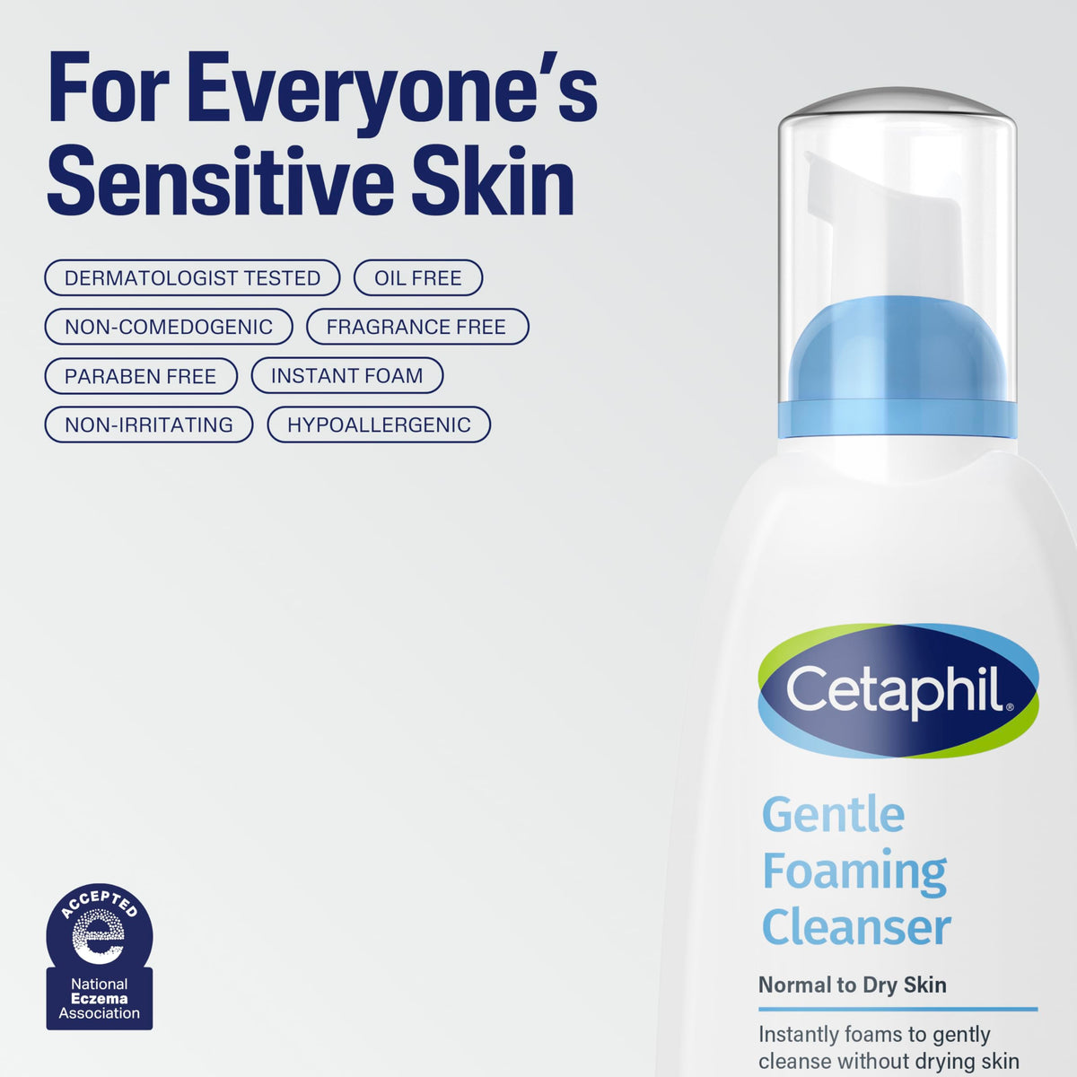 Cetaphil size comparison with hand to show 8oz bottle scale