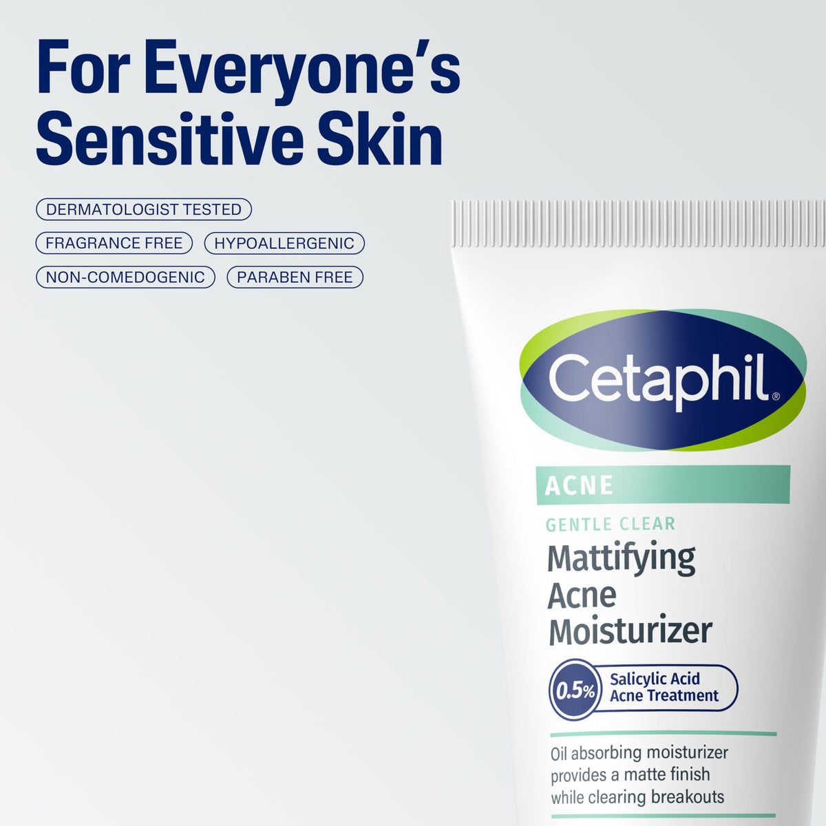 Cetaphil 3oz beside credit card showing compact travel-friendly size