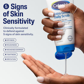 cetaphil close-up of micro-fine granules showing gentle exfoliation benefit
