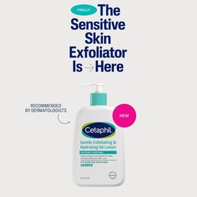 Cetaphil lotion texture pouring from pump highlighting lightweight hydration