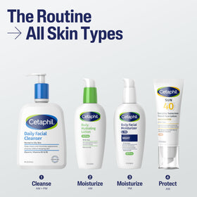 Cetaphil tinted blend demonstration on hand illustrating immediate redness neutralization