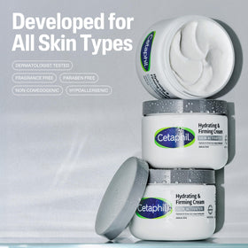 Cetaphil open tub texture close-up showing creamy absorbent formula