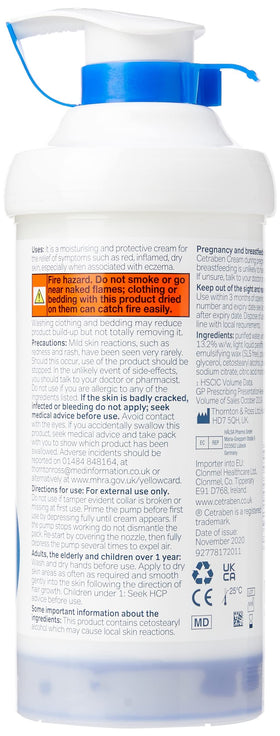 Cetraben cream texture close-up demonstrating smooth, non-greasy hydration