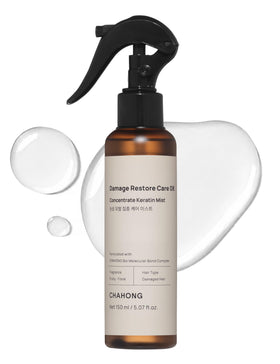 CHAHONG front packaging of keratin hair repair mist showing bottle and label for easy identification