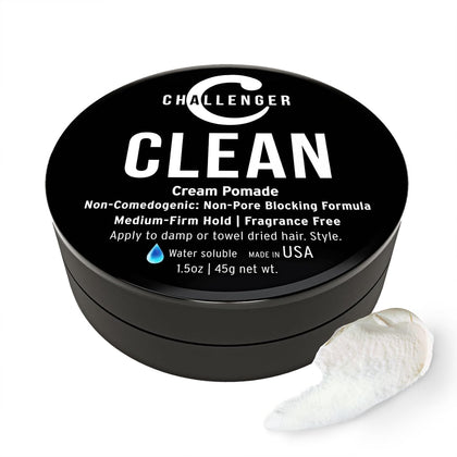 Challenger front jar showing compact 1.5oz packaging and travel-friendly benefit