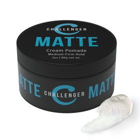 Challenger front jar view showing matte 3oz packaging and portable styling