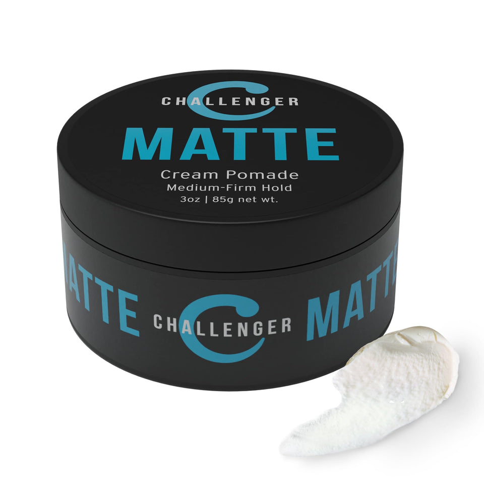 Challenger front jar view showing matte 3oz packaging and portable styling
