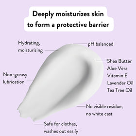 Chamois Butt'r Her' tube close-up highlighting ingredient list and natural extracts