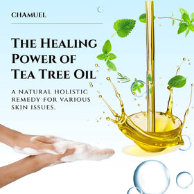 Chamuel in-shower use with loofah illustrating refreshing post-workout clean