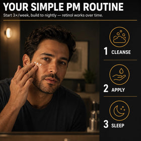 CHAMUEL MEN before and after skin improvement example