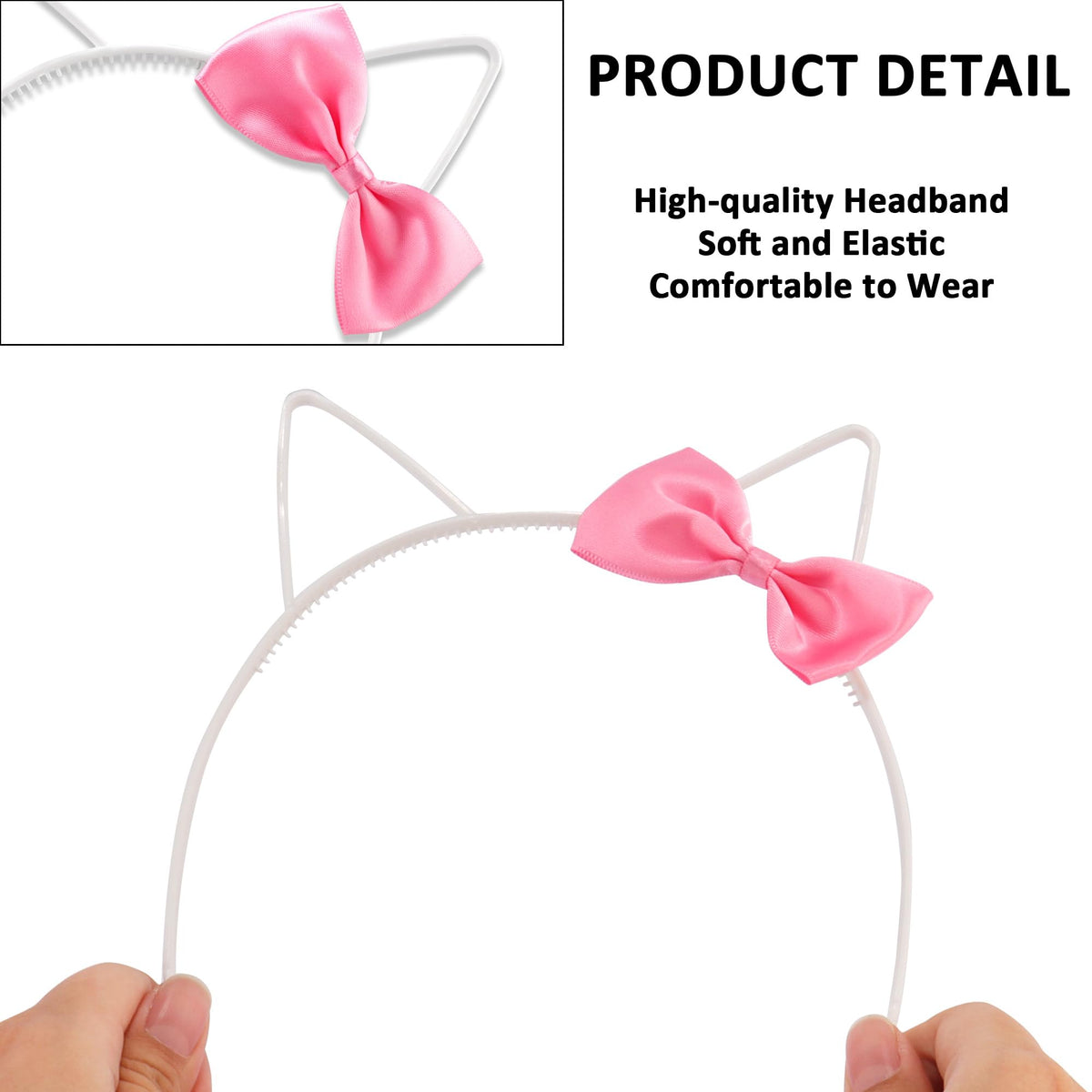 Chanaco headband in hand for size comparison showing approximate 5.3x4.5 inch scale