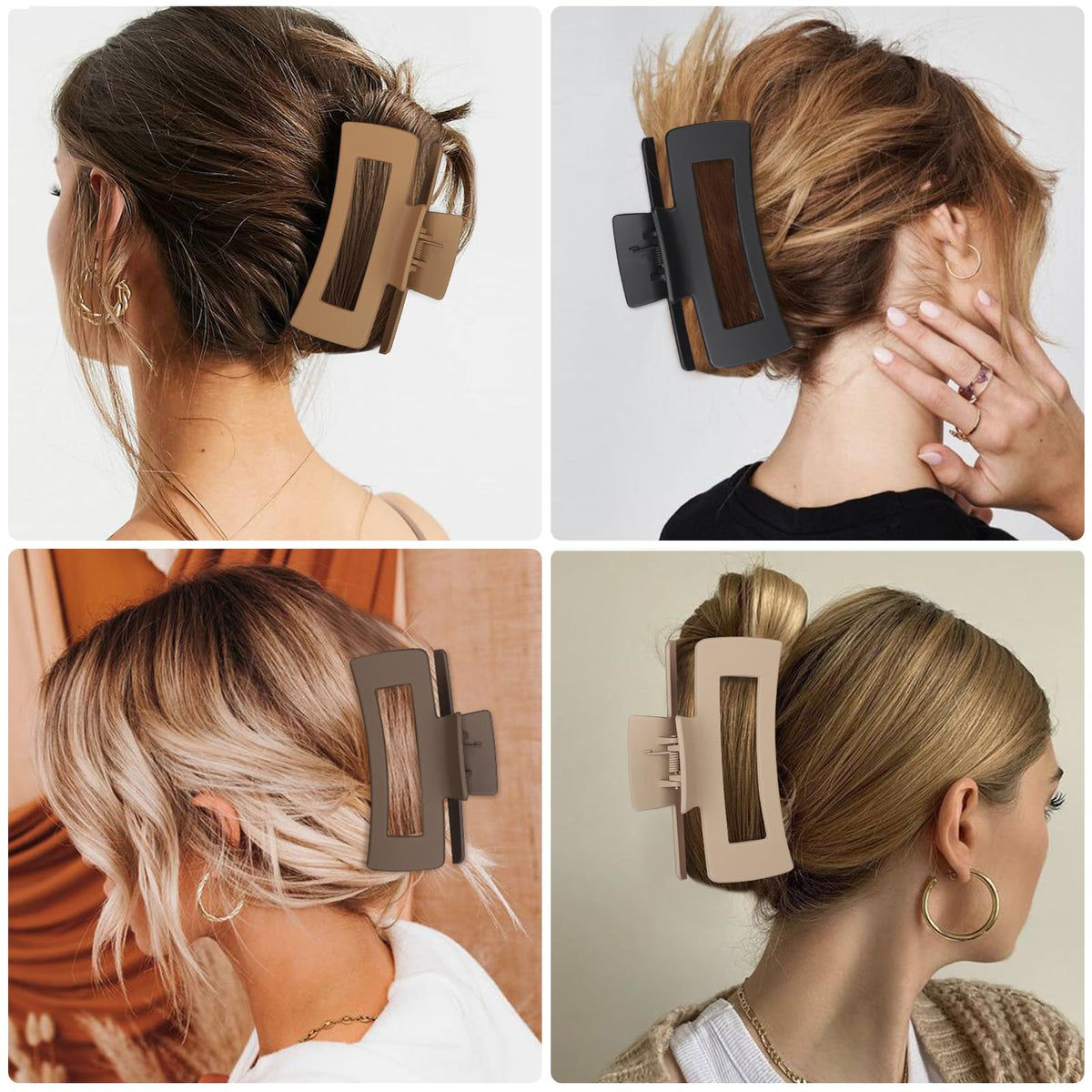 CHANDAT eight colored clips fanned out to show versatile neutral and bold shades