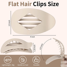CHANDAT fanned clips display neutral matte colors offering outfit-matching versatility