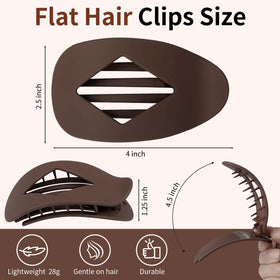 CHANDAT arranged color range of ten clips highlighting neutral palette for outfit-matching ease