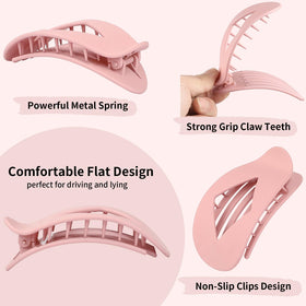 CHANDAT flat profile on model's head shows comfortable lay-flat contact