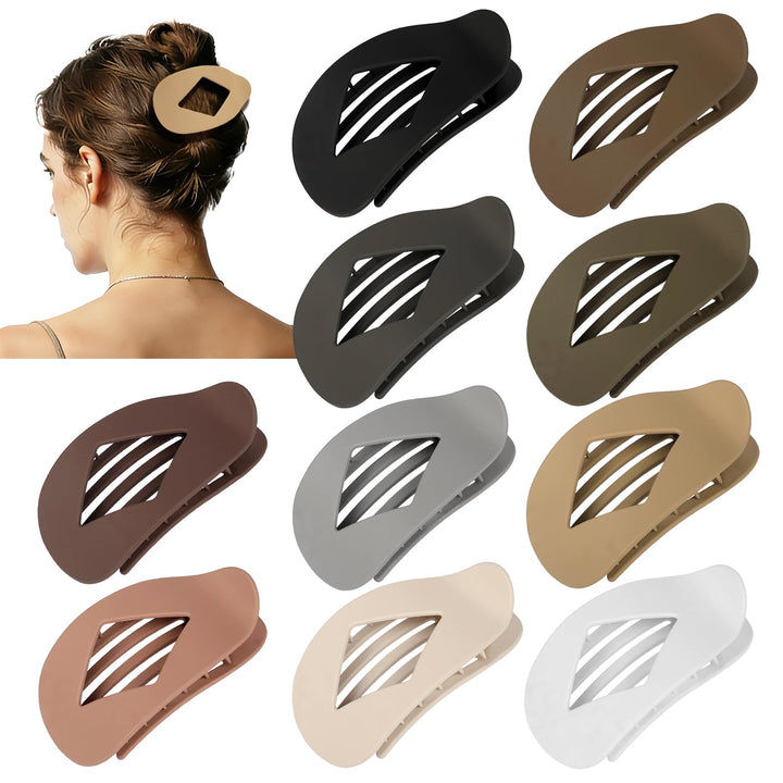 CHANDAT front view of ten matte clips showing organized packaging and ready-to-use convenience