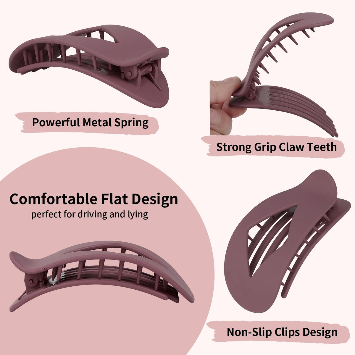 CHANDAT side profile illustrating lay-flat design for comfort against head
