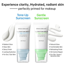 CHANGARLOAD applying sunscreen to face showing tint and smooth finish for even tone