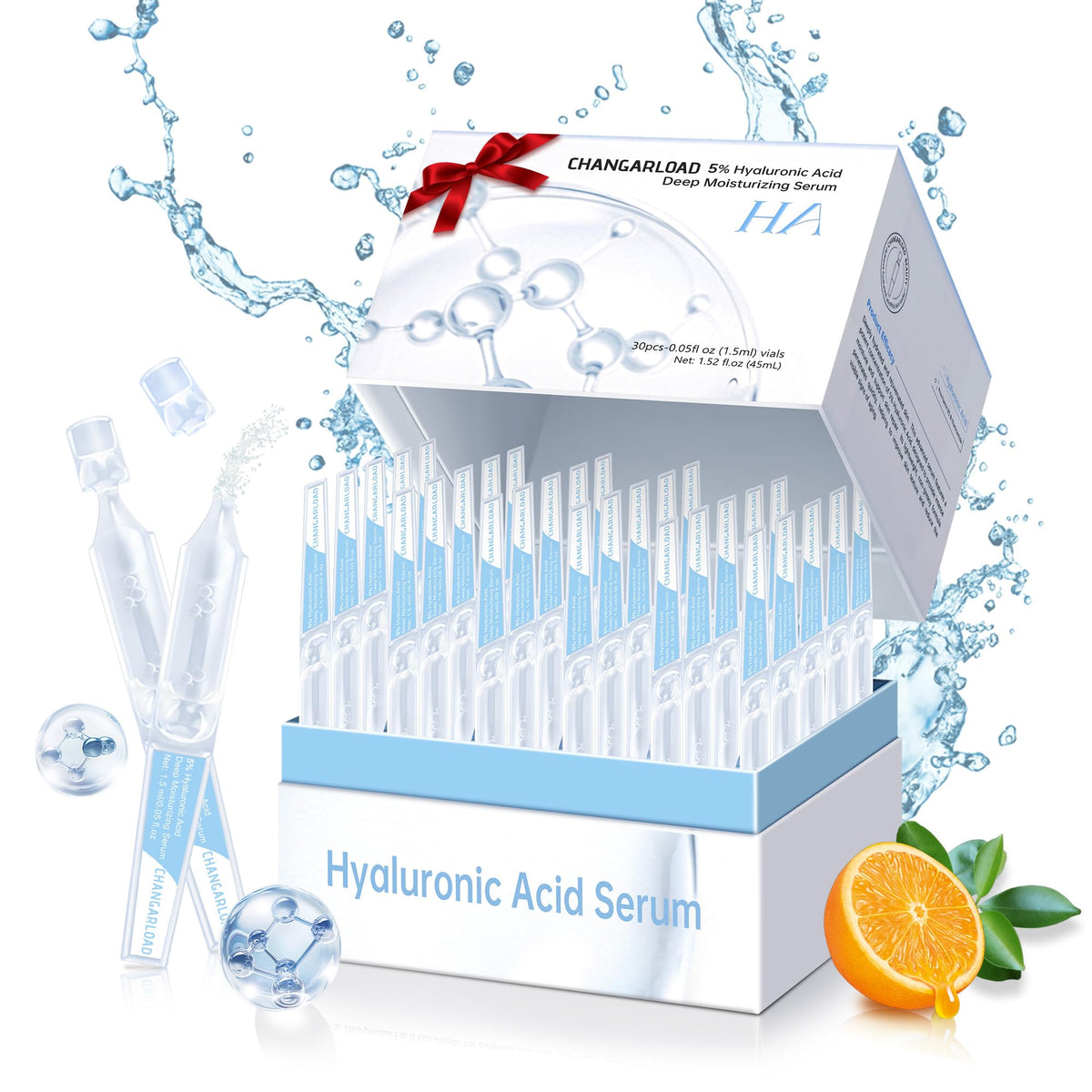 CHANGARLOAD front packaging showing vial box and convenience benefits