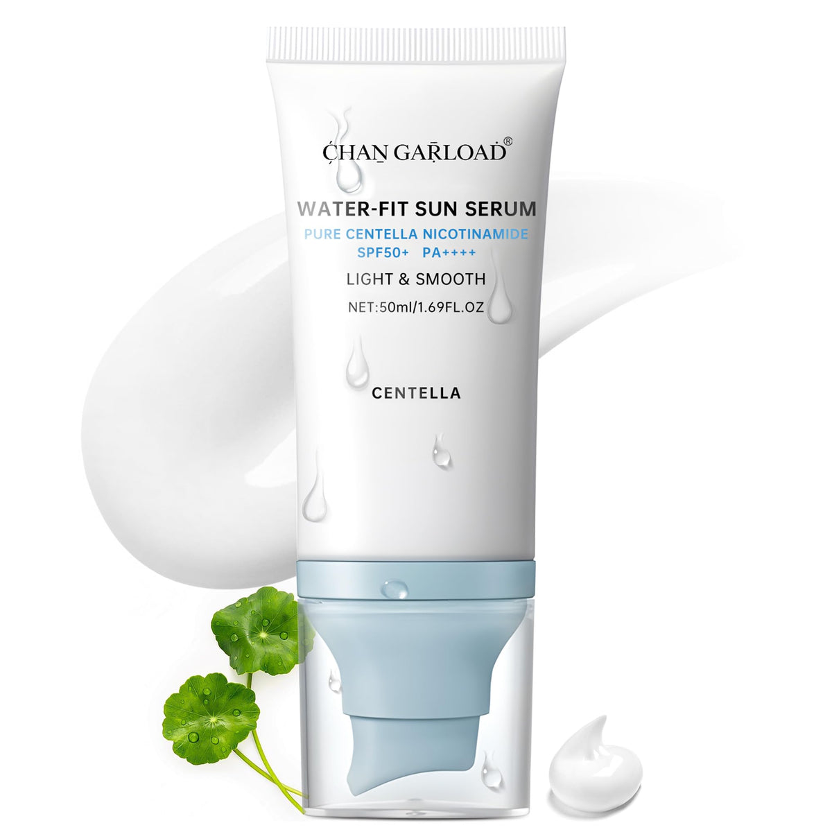 CHANGARLOAD front tube showing SPF50+ and tinted mineral sunblock for easy protection